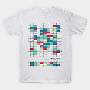 Mydoku_007_H001_006_F: Sudoku, Sudoku coloring, logic, logic puzzle, holiday puzzle, fun, away from screen T-Shirt